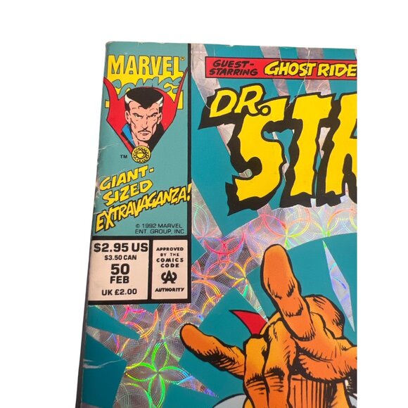 Marvel Dr. Strange #50 Giant Comic Ghost Rider Hulk Silver Surfer Holographic - Picture 2 of 4